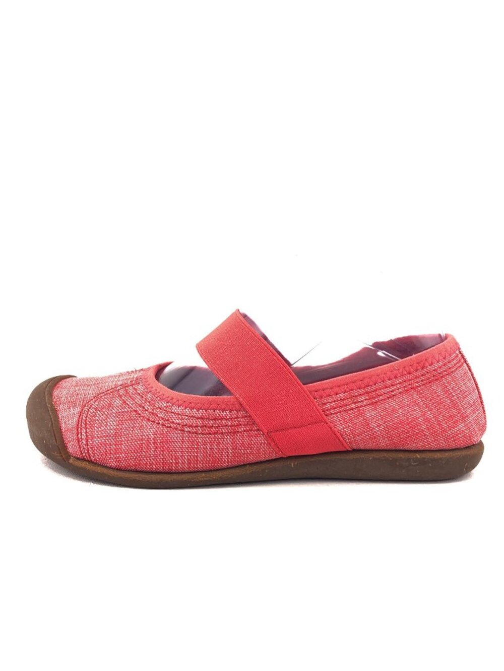 Keen Sienna Red Canvas Mary Jane Flat Shoes 6.5